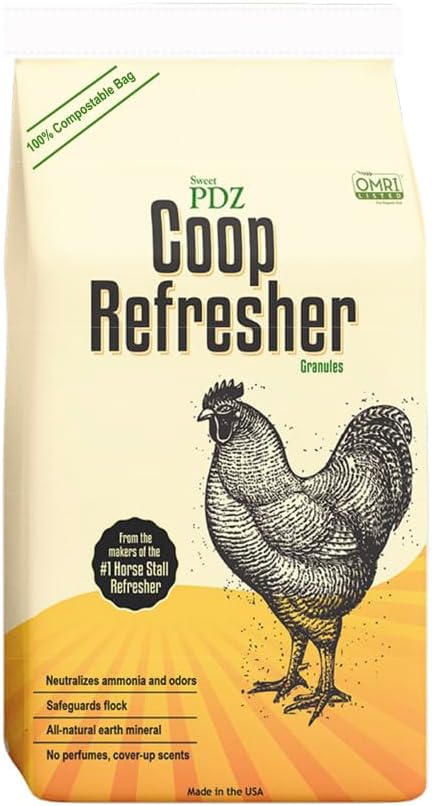 Coop Refresher – Zeolite Odor Eliminator – Essential Chicken Coop Accessory – 10 lbs