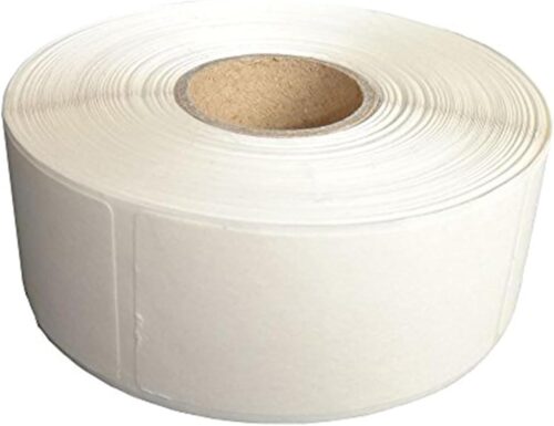 L LIKED Blank White 1 x 2 Inch Dissolvable Labels for Food Rotation Prep roll of 500 (1 Rolls)
