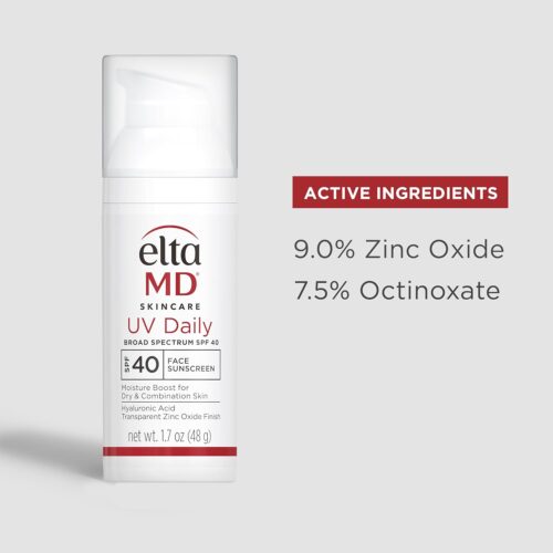 EltaMD UV Daily SPF 40 Face Sunscreen Moisturizer with Zinc Oxide, Daily Face Moisturizer with SPF, Sunscreen, 1.7 oz Pump - Image 9