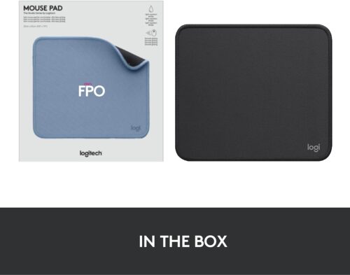 Logitech Mouse Pad - Studio Series, Computer Mouse Mat with Anti-Slip Rubber Base, Easy Gliding, Spill-Resistant Surface, Durable Materials, Portable, in a Fresh Modern Design, Graphite - Image 8