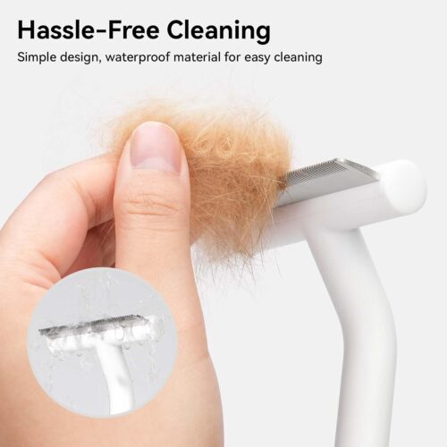 Aumuca Pet Deshedding Tools for Short Haired Cats & Dogs, Dematting Deshedding Brush Cats Shedding Tool, Dog Undercoat Brush, Gently and Effectively Remove Loose Hair, Highly Deshedder Grooming Combs - Image 8