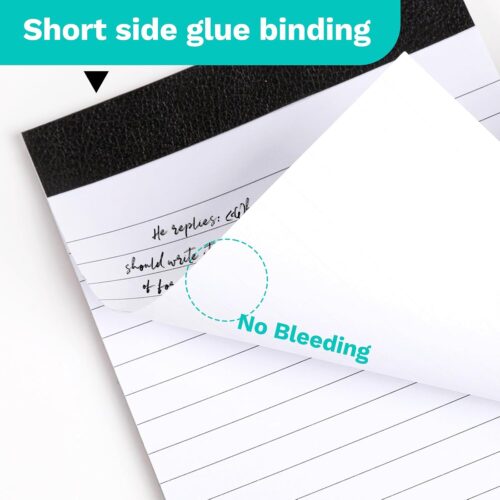 12 Pack Note Pads 4x6 College Ruled, Goefun Small Notepads White Pocket Memo Pads - 30 Sheets Mini Notepad - Image 4