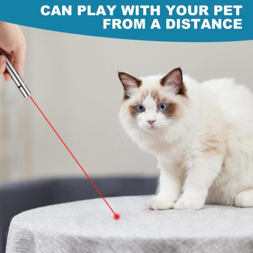 Cowjag Cat Toys, Laser Pointer with 5 Adjustable Patterns, USB Recharge Laser, Long Range and 3 Modes Training Chaser Interactive Toy, Dog Laser Toy - Image 7