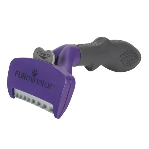 FURminator Cat deShedding Tool, deShedding Brush For Cats, Removes Loose Hair, Large