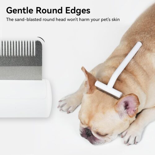 Aumuca Pet Deshedding Tools for Short Haired Cats & Dogs, Dematting Deshedding Brush Cats Shedding Tool, Dog Undercoat Brush, Gently and Effectively Remove Loose Hair, Highly Deshedder Grooming Combs - Image 5