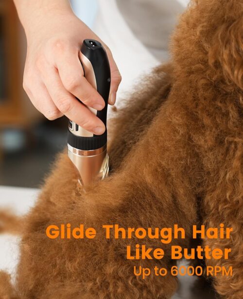 oneisall Dog Clippers and Dog Paw Trimmer Kit 2 in 1 Low Noise Cordless Dog Clippers for Grooming Pet Hair Trimmers for Small and Large Dogs Cats Animals - Image 3