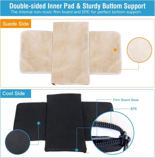 Siivton Pet Carrier Airline Approved, 4 Sides Expandable Cat Carrier Bag with Removable Fleece Pad, Large Soft Sided Pet Travel Carrier, Dog Carrier for Cats, Puppy and Small Dogs - Image 9
