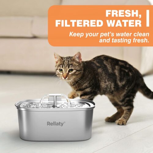 Official Cat Water Fountain Filters Replacement & Pre-Filter Sponges for 3.2L/108oz Automatic Pet Fountain Dog Water Fountain - Image 7