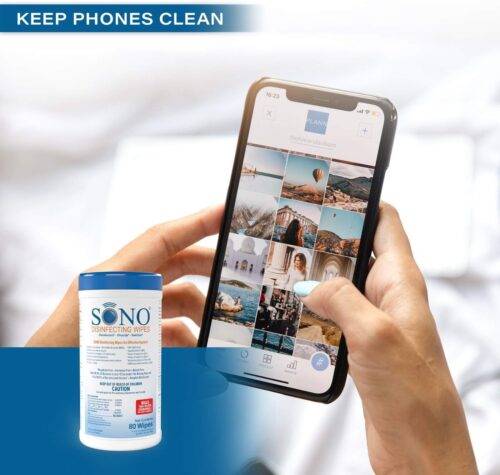 SONO Disinfecting Wipes - Alcohol-Free, No Bleach, Medical-Grade I Multi-Surface Cleaning for Home, School, Office, Hospital, Gym I Gentle on Electronic Devices I Everyday Use I 80 CT - Image 5