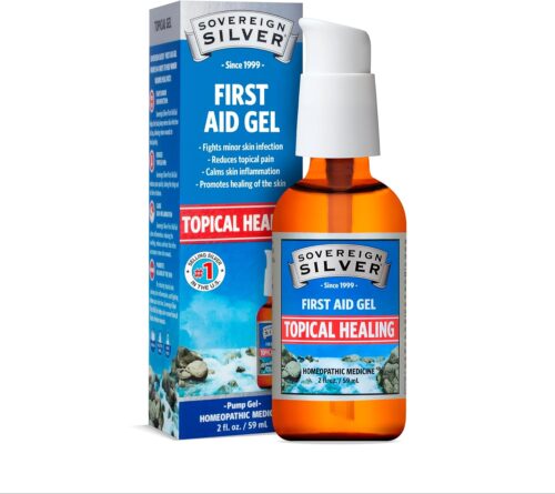 Sovereign Silver First Aid Gel – Topical Healing Homeopathic Medicine, 2 oz.