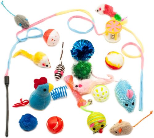 Fashion's Talk Cat Toys Variety Pack for Kitty 20 Pieces - Image 2