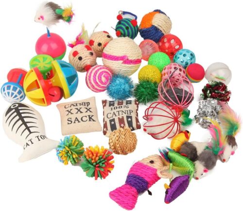 Fashion’s Talk Cat Toys Variety Pack for Kitty 20 Pieces