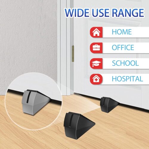 Adjustable Heavy Duty Door Stopper, Spring Loaded with Holder, Tall up to 3 in Strongest Stainless Steel Doorstop for Bottom of Any Heavy Door - Image 9