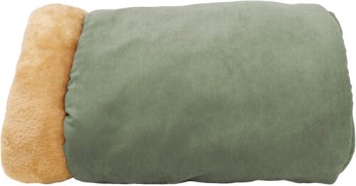 4 in 1 Self Warming Burrow Cat Bed, Pet Hideway Sleeping Cuddle Cave (Sage Green) - Image 2