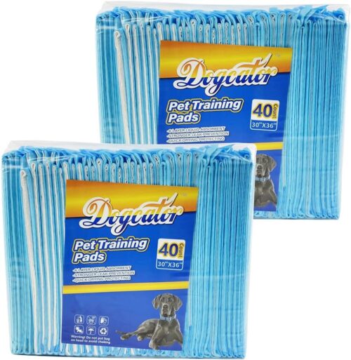 Dog Pee Pads Extra Large 80 Count, Thicken Dog Training Pads 30″x36″, Puppy Pee Sheets XL for Indoor, Outdoor Use, Heavy Absorbent Disposable Underpads Large Capacity