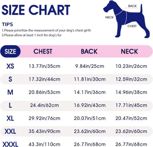 FUAMEY Dog Coat,Warm Dog Jacket Winter Coat Paded Dog Fleece Vest Reflective Dog Cold Weather Coats with Built in Harness Waterproof Windproof Dog Snow Jacket Clothes with Zipper Blue Small - Image 2