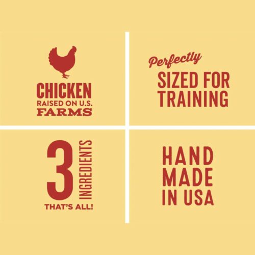 Polkadog Chicken Littles Training Bits Dog Treats, Cat Snacks - All-Natural, Savory Pet Treat for Puppies, Kittens - Fresh Chicken Snack for Dogs, Cats - Bite-Sized, Crunchy - 7oz - Image 6