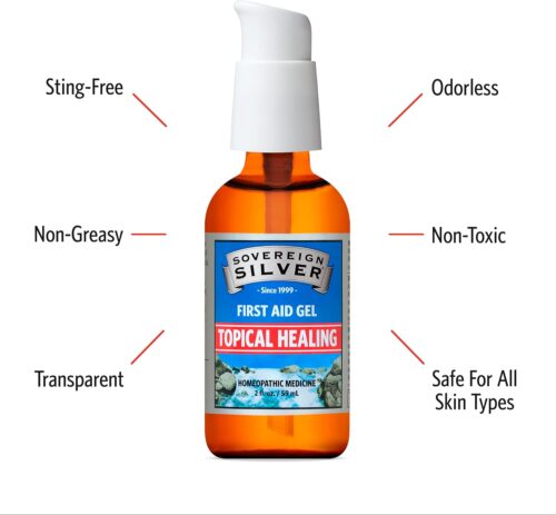 Sovereign Silver First Aid Gel – Topical Healing Homeopathic Medicine, 2 oz. - Image 6