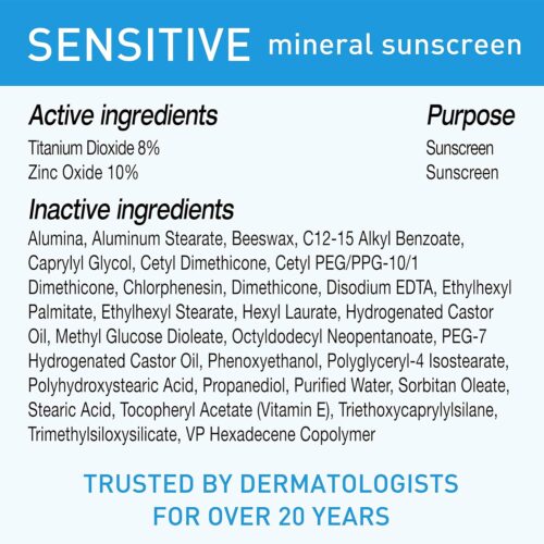 BLUE LIZARD Sensitive Mineral Sunscreen with Zinc Oxide, SPF 50+, Water Resistant, UVA/UVB Protection with Smart Bottle Technology - Fragrance Free, 5 oz - Image 6