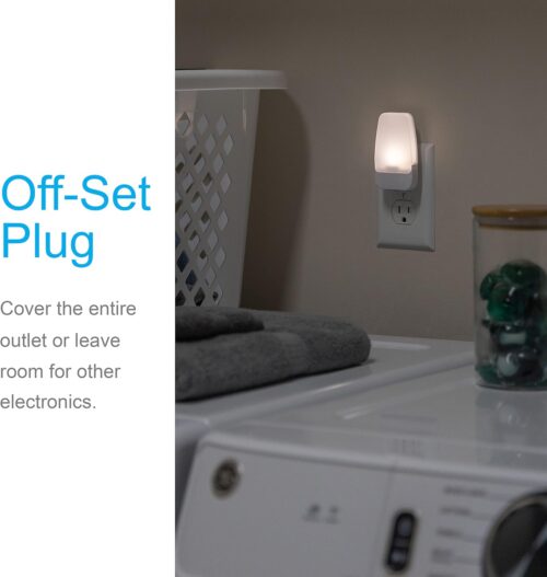 GE LED Night Light, Plug-in, Dusk to Dawn Sensor, Warm White, Ambient Lighting, Ideal Nightlight for Kids, Adults, Bedroom, Bathroom, Nursery, Hallway, Kitchen, 46478, 8 Pack - Image 3