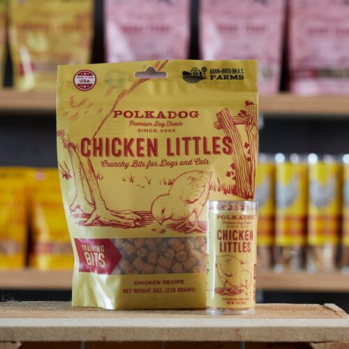 Polkadog Chicken Littles Training Bits Dog Treats, Cat Snacks - All-Natural, Savory Pet Treat for Puppies, Kittens - Fresh Chicken Snack for Dogs, Cats - Bite-Sized, Crunchy - 7oz - Image 5