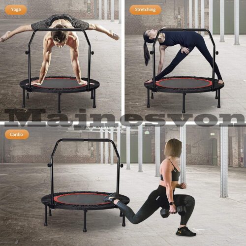 Trampoline, Portable Fitnes Foldable Trampoline in-Home Mini Rebounder, Exercise Trampoline for Kid/Adults, 40" Max Load 330lbs - Image 7