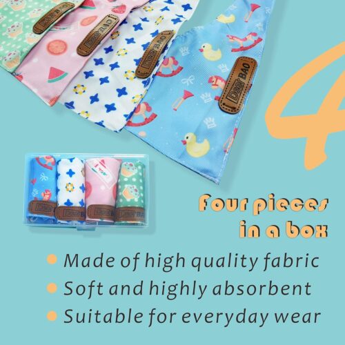 Small Spring Dog Bandanas 4Pack,Dog Scarf,Dog Bandanas boygirl,Premium Durable Fabric,Adjustable Fit,Unique Shape,Provide Various Sizes(Small, Cute Pattern) - Image 7