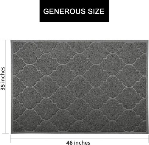 Cat Litter Mat, XL Super Size, Phthalate Free, Easy to Clean, 46x35 Inches, Durable, Soft on Paws, Large Litter Mat. - Image 3