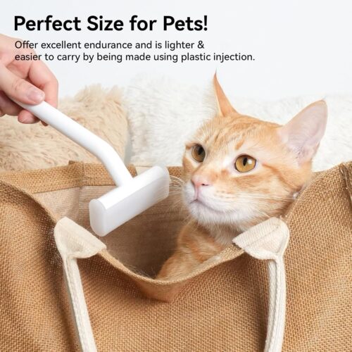 Aumuca Pet Deshedding Tools for Short Haired Cats & Dogs, Dematting Deshedding Brush Cats Shedding Tool, Dog Undercoat Brush, Gently and Effectively Remove Loose Hair, Highly Deshedder Grooming Combs - Image 6