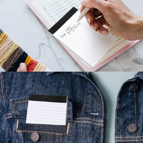 Note Pads 3x5 College Ruled 12 Pack, Goefun Small Notepads White Pocket Memo Pads - 30 Sheets Mini Notepad - Image 7