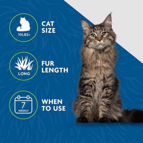 FURminator Cat deShedding Tool, deShedding Brush For Cats, Removes Loose Hair, Large - Image 6