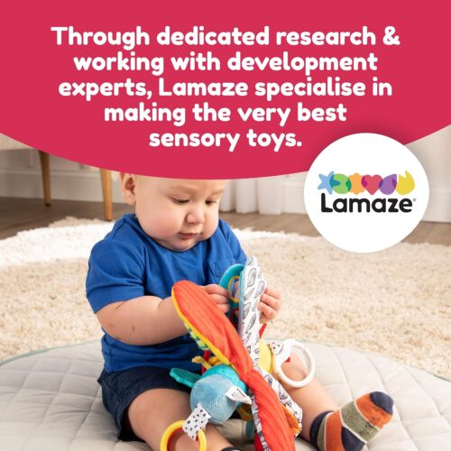 Lamaze Clip On Car Seat and Stroller Toy - Freddie the Firefly - Crinkle Car Seat Toys and Stroller Toys - Sensory Toys for Babies - Travel Toys for Car - Infant Toys Ages 0 Months and Up - Image 2