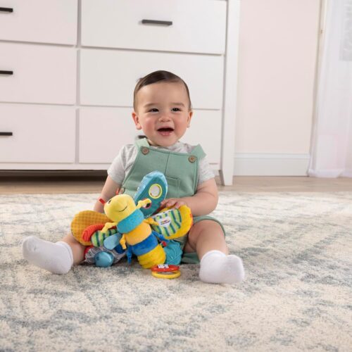 Lamaze Clip On Car Seat and Stroller Toy - Freddie the Firefly - Crinkle Car Seat Toys and Stroller Toys - Sensory Toys for Babies - Travel Toys for Car - Infant Toys Ages 0 Months and Up - Image 3