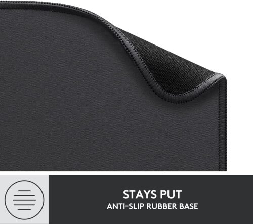 Logitech Mouse Pad - Studio Series, Computer Mouse Mat with Anti-Slip Rubber Base, Easy Gliding, Spill-Resistant Surface, Durable Materials, Portable, in a Fresh Modern Design, Graphite - Image 7