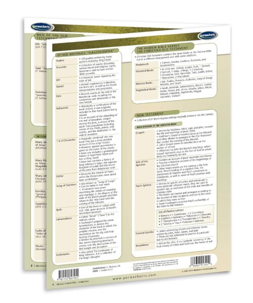 Biblical Characters - Religion Quick Reference Guide by Permacharts - Image 3