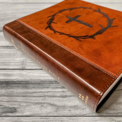 Hand Lettered and Laser Engraved ESV Journaling Study Bible, Personalized Gift, Custom Name Engraving Available - Image 3