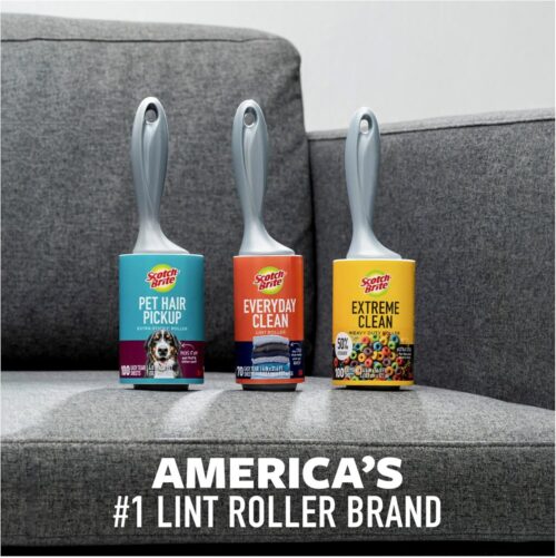 Scotch-Brite™ Pet Hair Pickup Extra Sticky Roller 839RS-95-4, 4.0 in x 51.8 ft (10.1 cm x 15.7 m), 4/1 | Shipper Unit - Image 8