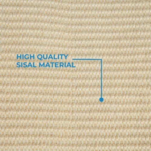 Best Pet Supplies Catify Hanging Log and Mat Scratchers for Indoor Cats, Fun and Interactive Indoor Play, Supports Natural Pet Behaviors, Heavy Duty - Cream - Image 3