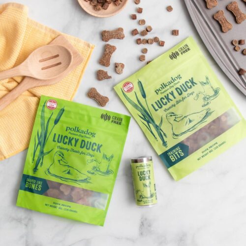 Polkadog Lucky Duck Dog Training Treats – All-Natural Bits, Pet Treats for Kittens, Puppies – Bite-Sized, Crunchy Snack for Dogs, Cats – Grain Free – 7oz - Image 7