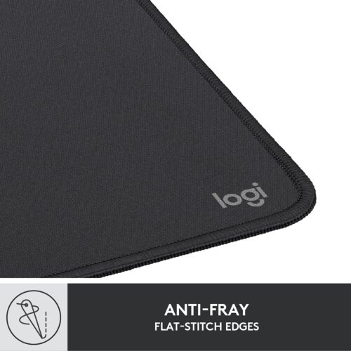 Logitech Mouse Pad - Studio Series, Computer Mouse Mat with Anti-Slip Rubber Base, Easy Gliding, Spill-Resistant Surface, Durable Materials, Portable, in a Fresh Modern Design, Graphite - Image 5