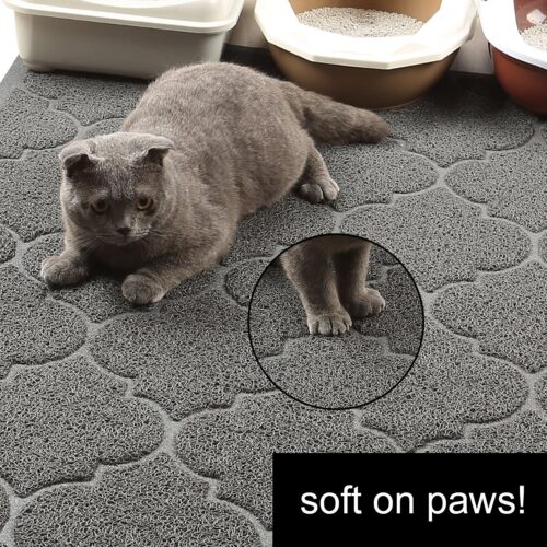Cat Litter Mat, XL Super Size, Phthalate Free, Easy to Clean, 46x35 Inches, Durable, Soft on Paws, Large Litter Mat. - Image 9