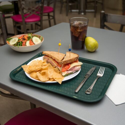 Carlisle FoodService Products CT121608 Café Standard Cafeteria / Fast Food Tray, 12" x 16", Forest Green - Image 5