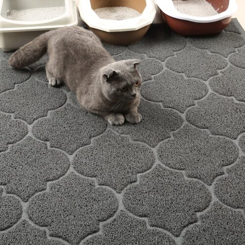 Cat Litter Mat, XL Super Size, Phthalate Free, Easy to Clean, 46x35 Inches, Durable, Soft on Paws, Large Litter Mat. - Image 2
