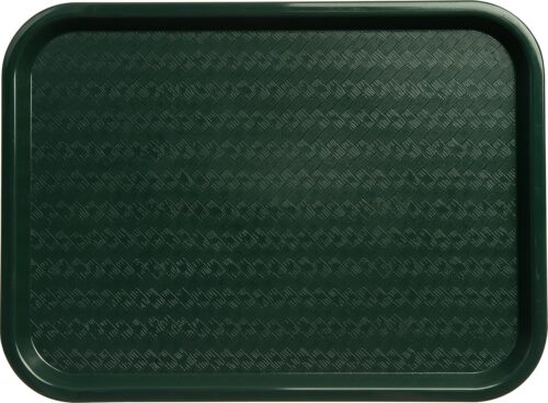 Carlisle FoodService Products CT121608 Café Standard Cafeteria / Fast Food Tray, 12" x 16", Forest Green - Image 2