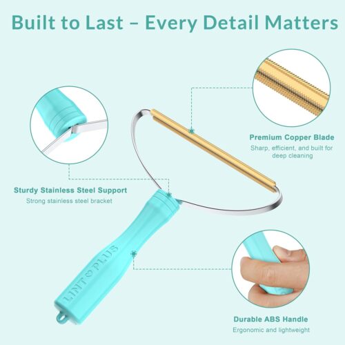Deep Cleaner Pro Pet Hair Remover-Special Cat Hair Remover Multi Fabric Edge and Carpet Rake Scraper by LINTPLUS-Dog Hair Remover for Rugs,Couch & Pet Towers-Easy to Every Hair! - Image 5